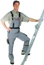 Work dungarees, grey, size 46