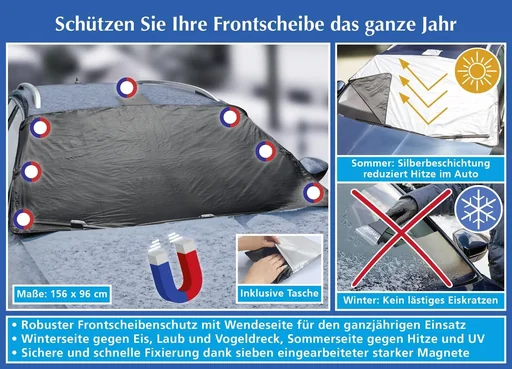 "Windscreen protector, magnetic image"