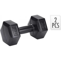 2 stuks Dumbbells - 2x 2KG - Zwart