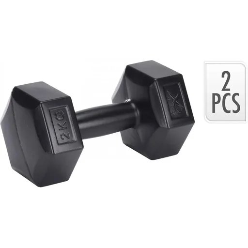 "2 dumbbells - 2x 2KG - Black image"