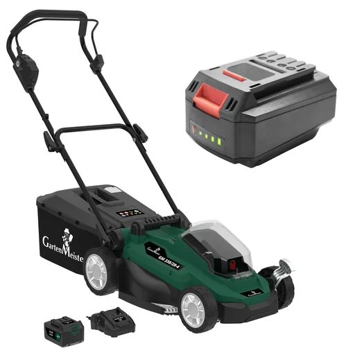 "Lawnmower + free spare battery image"