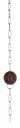 Bite ball natural for pigs Ø 75 mm without chain