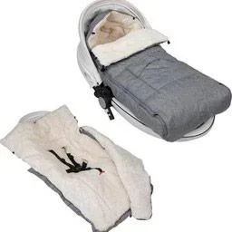 "Stroller Footmuff Grey | Teddy | Maxi-Cosi | with Storage Bag image"