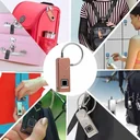 Movelly fingerprint padlock matt black