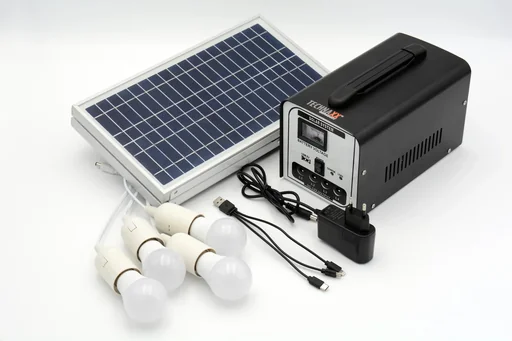 "Solar power system set "TX-200", with LED lamps, 18 watts image"