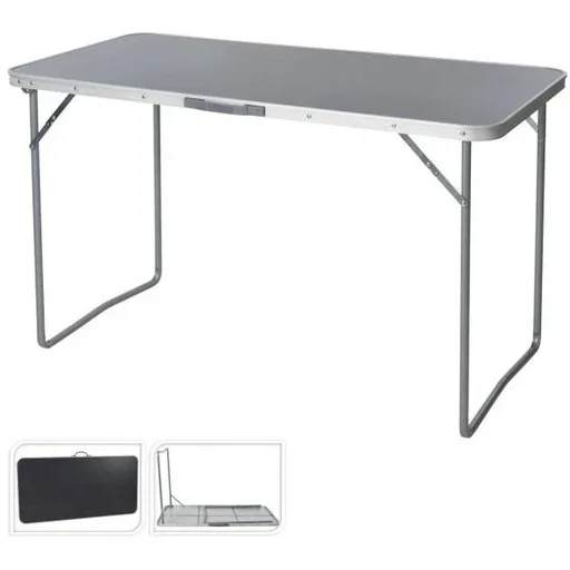 "Soellaart Rectangular Camping Table - Grey - 120X60x70cm image"