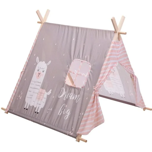 "KidCollection Tipi Tent - 106 x 101 x 101 cm - Pink image"