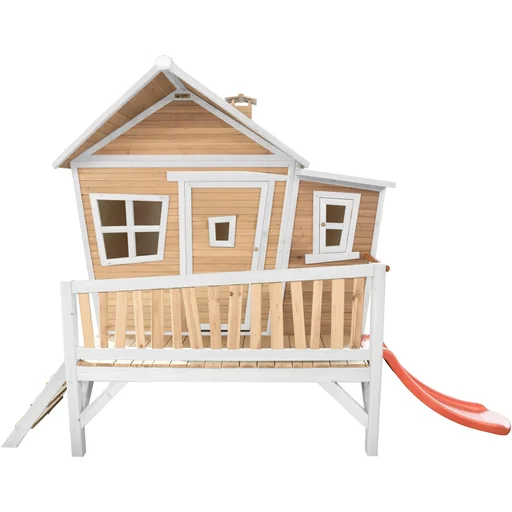 "Emma Playhouse Brown/White - Red Slide image"