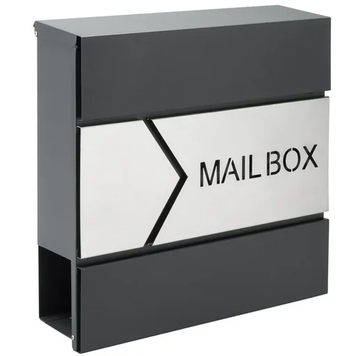 "Designer mailbox anthracite / silver image"