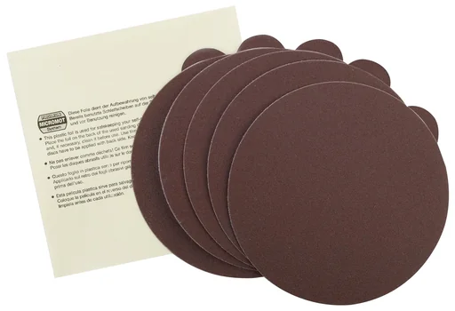 "Electro-corundum grinding wheels for TG 125/E, grain 150, 5 pieces + 1 storage disc image"