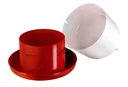 Plastic drinking trough double cylinder, 3 l