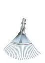 Professional fan broom, 22 tines, 4 reinforced outer tines, galvanized, adjustable, width 32-48 cm, without handle