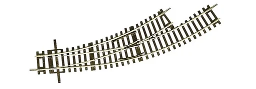"Curved switch left BWl2/3 without drive, radius of the main track and the branch track 358 mm (R2), curve angle 30° image"
