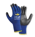 Nylon knitted glove TOUCH blue/black size 10