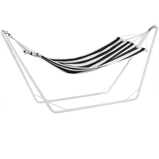 "Hammock with metal frame 200 x 80cm - cream/black image"