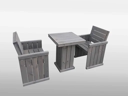"Small wooden table St. Peter Ording, grey image"