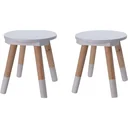 KidCollection SET - 2x Children's Stools - 26 cm - White