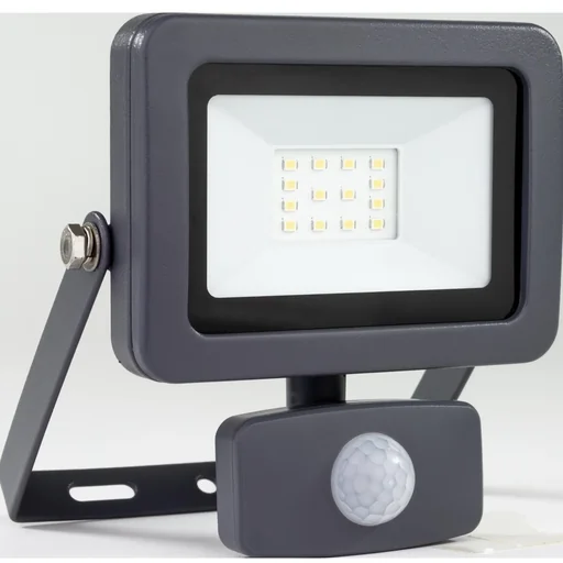 "LED floodlight with motion detector, 10 watts, IP44 image"