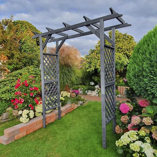 "Pergola Bamberg without planters, grey image"