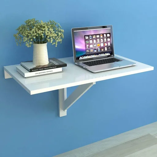 "Folding wall table 100x60 cm white image"