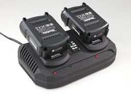 Accu-set 2 x 18 Volt accu 2 Ah + 1 x dubbel - snellader