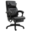Massage chair executive chair with massage function 7 massage points height adjustable swivel chair with footrest headrest contemporary
