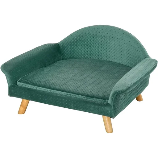 "Pet sofa for dogs and cats light green image"