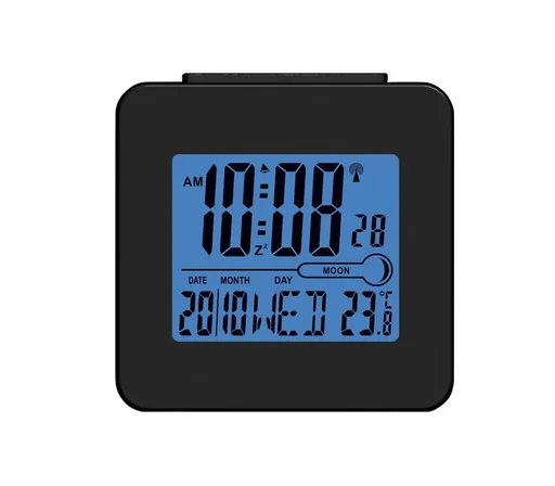 "Digital radio alarm clock REC-34 black image"