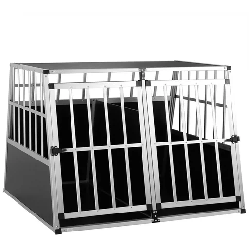 "Dog transport box XXL 97x90x70cm aluminum image"