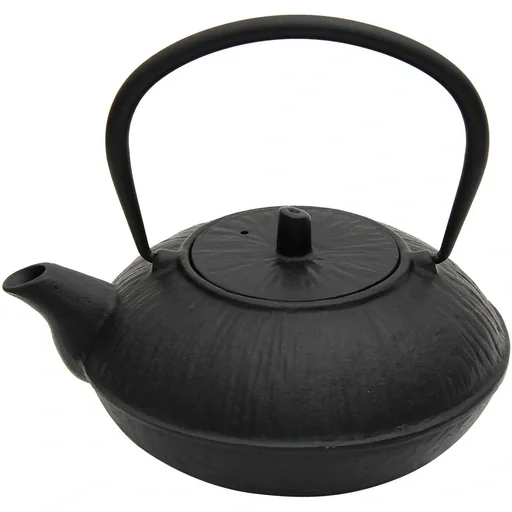 "Cast iron tea kettle - 1100 ml - Black image"