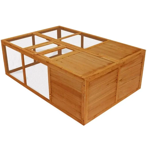 "Foldable wooden cage image"