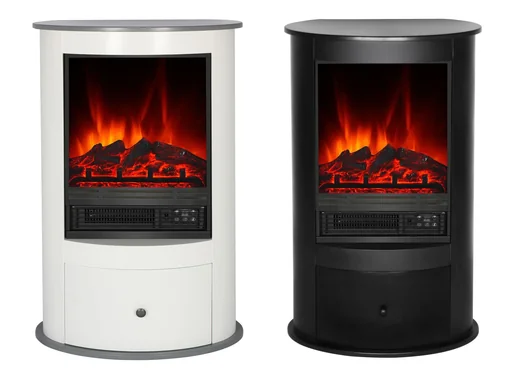 "Electric fireplace "Vienna II", white image"