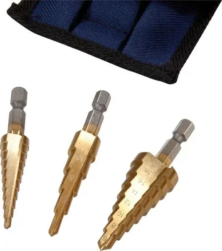 "TIN step drill, 3-piece set image"