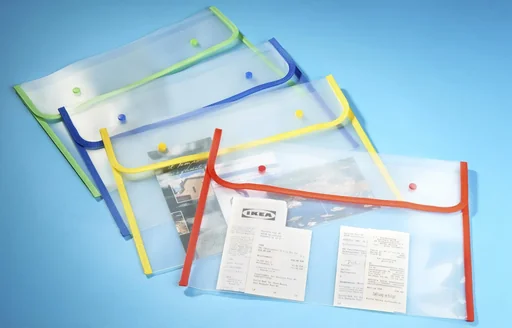 "Document folder, set of 4, 4 colors image"