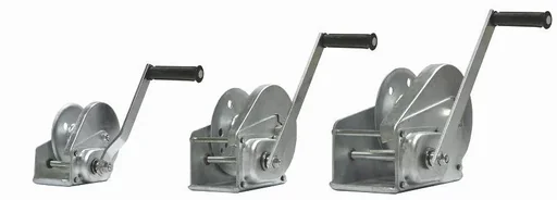 "Handbrake winch BHW-1200, Max. lifting capacity / pulling force lowest (1st) layer: 550 daN, incl. 20 m rope with SOB hook image"