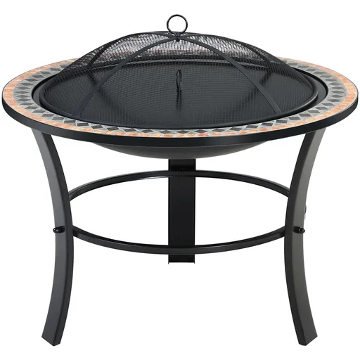 "Mosaic fire bowl Sevilla round image"