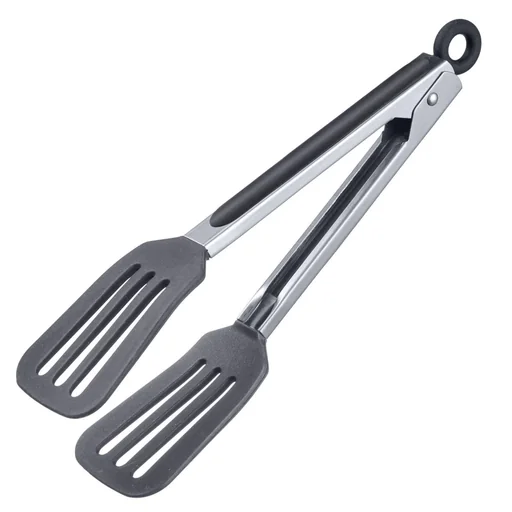 "Frying tongs 26.5 cm, stainless steel-silicone image"