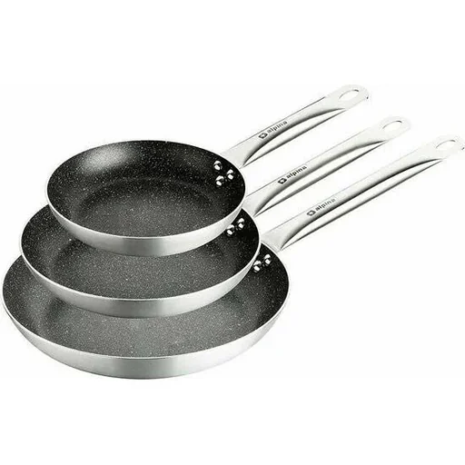 "Frying pan set - 3 pans - Black image"