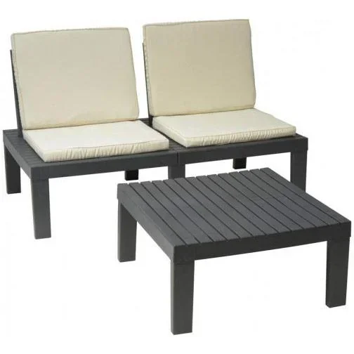 "Garden set including cream cushions image"