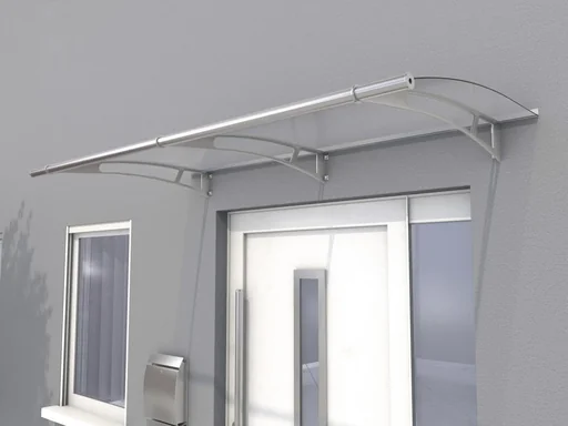 "Canopy L 190, 190 x 95 x 17 cm, stainless steel, 4 mm clear image"