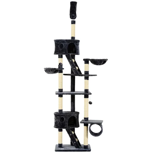 "Cat tree scratching post cat scratching post climbing tree cat sisal gray image"