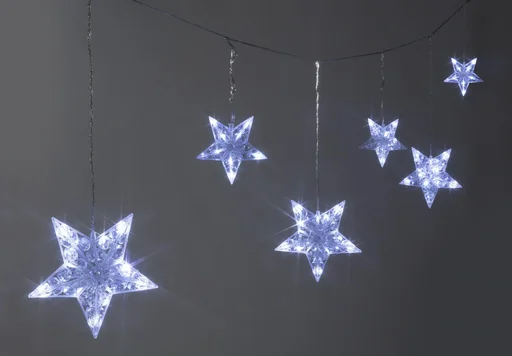 "String lights with stars, 90 LEDs image"