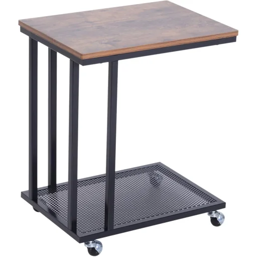 "Rollable C-shaped side table image"