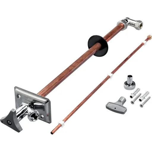 "Luxe Frost outdoor faucet 1/2" chrome image"
