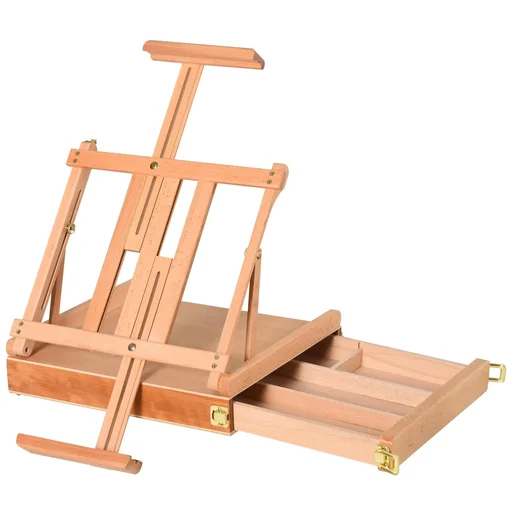 "Easel with adjustable angles image"