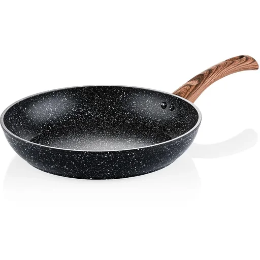 "Frying pan Ø28 cm (12.5") Black Marble Wood image"