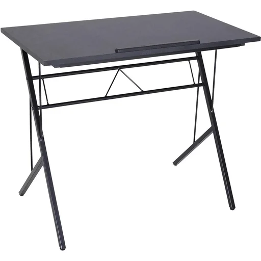 "Laptop table tiltable children's desk notebook table height adjustable black 90 x 50 x (76 91) cm image"