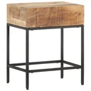 Side table 40x30x50 cm solid mango wood raw