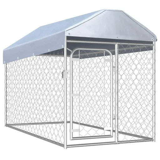 "Outdoor dog house with roof 200x100x125 cm image"