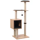 Cat scratching post with sisal scratching mat 1